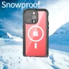 ShellBox - Vízálló MagSafe tok (IP68 védelem) - iPhone 15 Pro Max - Fekete
