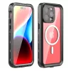 ShellBox - Vízálló MagSafe tok (IP68 védelem) - iPhone 15 Pro Max - Fekete