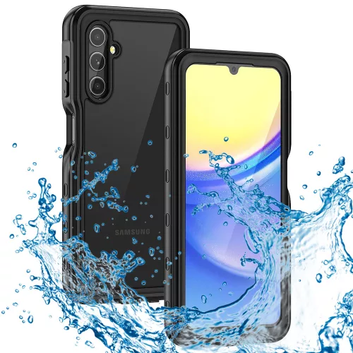 ShellBox - Vízálló tok (IP68 védelem) - Samsung Galaxy A15 4G / A15 5G - Fekete
