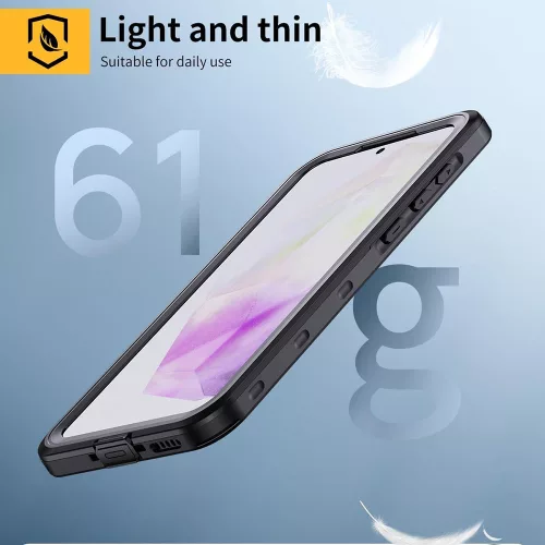 ShellBox - Vízálló tok (IP68 védelem) - Samsung Galaxy A35 5G - Fekete