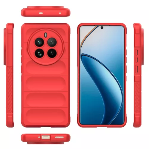 Techsuit - Magic Shield tok - Realme 12 Pro / 12 Pro+ - Piros