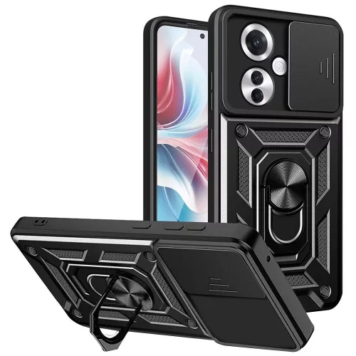 Techsuit - CamShield ütésálló tok - Oppo Reno11 F - Fekete