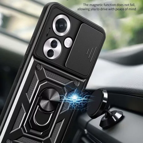 Techsuit - CamShield ütésálló tok - Oppo Reno11 F - Fekete