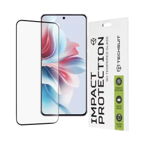   Techsuit - 111D Full Cover / Full Glue Glass - Oppo Reno11 F - Black