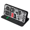 Techsuit - Magskin Book kinyitható tok - Nothing Phone (2) - Fekete