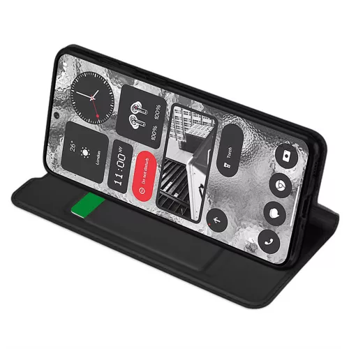 Techsuit - Magskin Book kinyitható tok - Nothing Phone (2) - Fekete