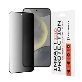   Techsuit - 111D Privacy betekintésgátló üvegfólia - Samsung Galaxy S24 / S25 - Fekete