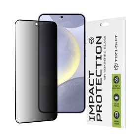   Techsuit - 111D Privacy betekintésgátló üvegfólia - Samsung Galaxy S24 Plus / S25 Plus - Fekete