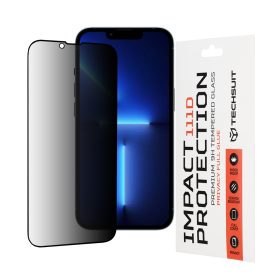   Techsuit - 111D Privacy Full Glue - iPhone 13 Pro Max / iPhone 14 Plus - Black