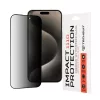 Techsuit - 111D Privacy betekintésgátló üvegfólia - iPhone 15 Pro Max - Fekete
