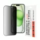 Techsuit - 111D Privacy betekintésgátló üvegfólia - iPhone 15 Plus / iPhone 16 Plus - Fekete