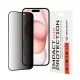 Techsuit - 111D Privacy betekintésgátló üvegfólia - iPhone 15 / iPhone 16 - Fekete