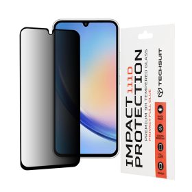   Techsuit - 111D Privacy betekintésgátló üvegfólia - Samsung Galaxy A34 5G - Fekete