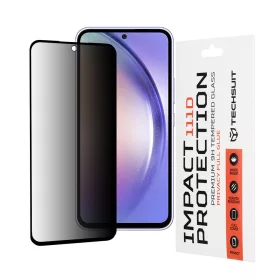   Techsuit - 111D Privacy betekintésgátló üvegfólia - Samsung Galaxy A54 - Fekete