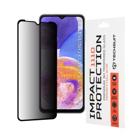   Techsuit - 111D Privacy betekintésgátló üvegfólia - Samsung Galaxy A23 / A13 4G - Fekete