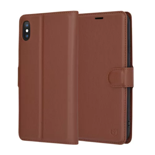 Techsuit - Leather Folio - iPhone XS Max - Brown