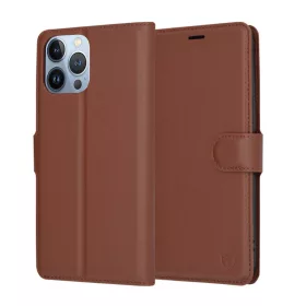 Techsuit - Leather Folio - iPhone 13 Pro Max - Brown