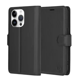 Techsuit - Leather Folio - iPhone 14 Pro - Black