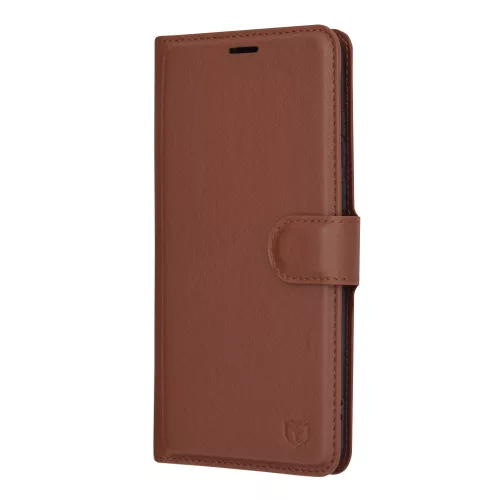 Techsuit - Leather Folio kinyitható tok - Motorola Edge 30 Neo - Barna