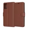 Techsuit - Leather Folio kinyitható tok - Motorola Edge 30 Neo - Barna