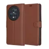 Techsuit - Leather Folio kinyitható tok - Honor Magic5 Pro - Barna