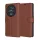 Techsuit - Leather Folio kinyitható tok - Honor Magic5 Pro - Barna