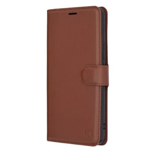 Techsuit - Leather Folio kinyitható tok - Honor Magic5 Pro - Barna