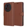 Techsuit - Leather Folio kinyitható tok - Honor Magic5 Pro - Barna