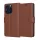 Techsuit - Leather Folio kinyitható tok - iPhone 15 Pro - Barna