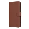 Techsuit - Leather Folio kinyitható tok - iPhone 15 Pro - Barna