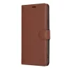Techsuit - Leather Folio kinyitható tok - iPhone 15 Plus - Barna