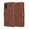 Techsuit - Leather Folio kinyitható tok - Nothing Phone (2) - Barna