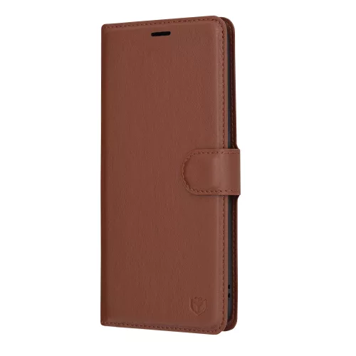 Techsuit - Leather Folio kinyitható tok - Nothing Phone (2) - Barna