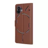 Techsuit - Leather Folio kinyitható tok - Nothing Phone (2) - Barna