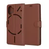 Techsuit - Leather Folio kinyitható tok - Nothing Phone (2) - Barna
