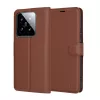Techsuit - Leather Folio kinyitható tok - Xiaomi 14 - Barna