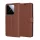 Techsuit - Leather Folio kinyitható tok - Xiaomi 14 - Barna