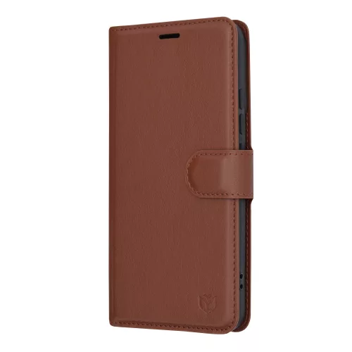 Techsuit - Leather Folio kinyitható tok - Xiaomi 14 - Barna