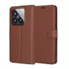 Techsuit - Leather Folio kinyitható tok - Xiaomi 14 Pro - Barna