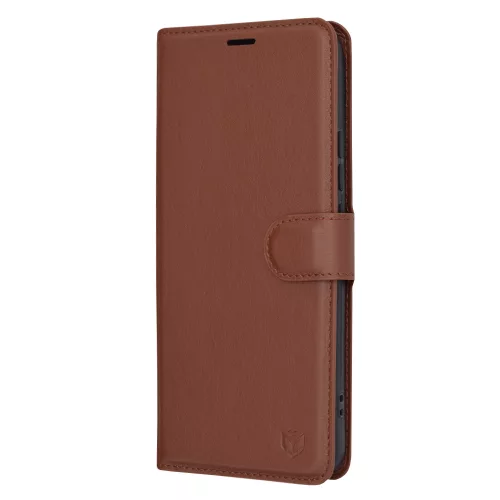 Techsuit - Leather Folio kinyitható tok - Xiaomi 14 Pro - Barna