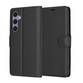 Techsuit - Leather Folio - Samsung Galaxy S24 Plus - Black