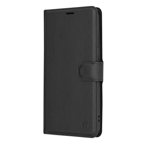 Techsuit - Leather Folio kinyitható tok - Samsung Galaxy S24 Plus - Fekete