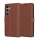Techsuit - Leather Folio - Samsung Galaxy S24 Plus - Brown