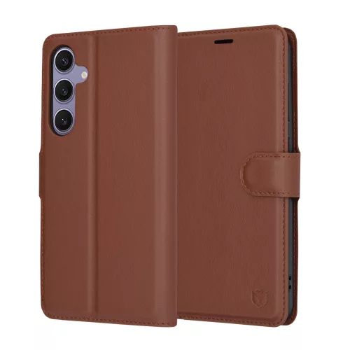Techsuit - Leather Folio - Samsung Galaxy S24 Plus - Brown
