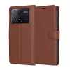 Techsuit - Leather Folio kinyitható tok - Xiaomi Poco X6 Pro - Barna