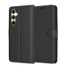 Techsuit - Leather Folio kinyitható tok - Samsung Galaxy A35 5G - Fekete