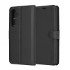 Techsuit - Leather Folio kinyitható tok - Samsung Galaxy A35 5G - Fekete