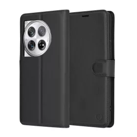 Techsuit - Leather Folio - OnePlus 12 - Black