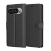 Techsuit - Leather Folio kinyitható tok - Google Pixel 9 Pro XL - Fekete