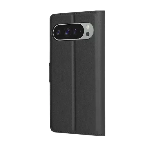 Techsuit - Leather Folio kinyitható tok - Google Pixel 9 Pro XL - Fekete